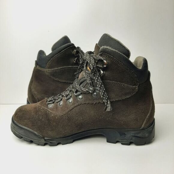 ASOLO Vibram Suede Leather Hiking Lace-Up Boots Brown Sz 7.5 - Picture 10 of 14